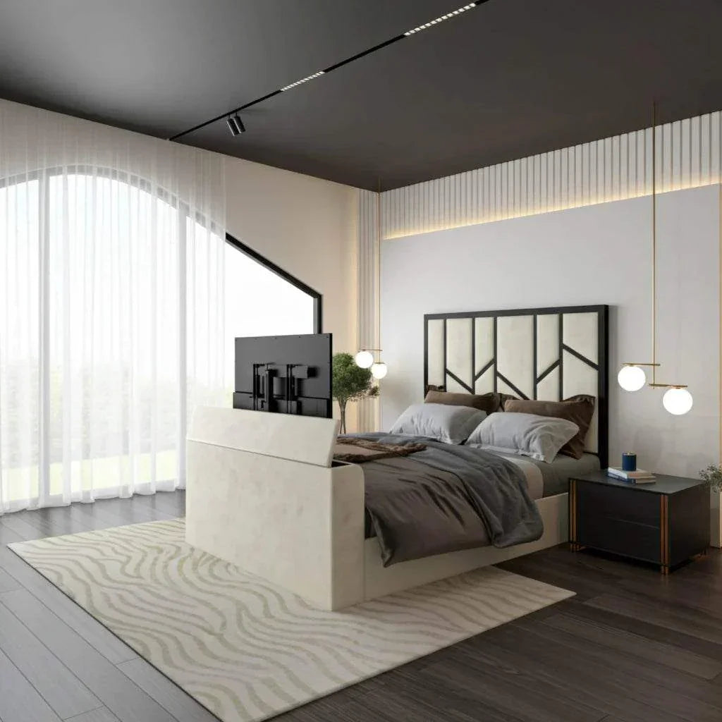 Jorge End Lift Ottoman Bed Frame – Safe, Stylish & Space-Saving