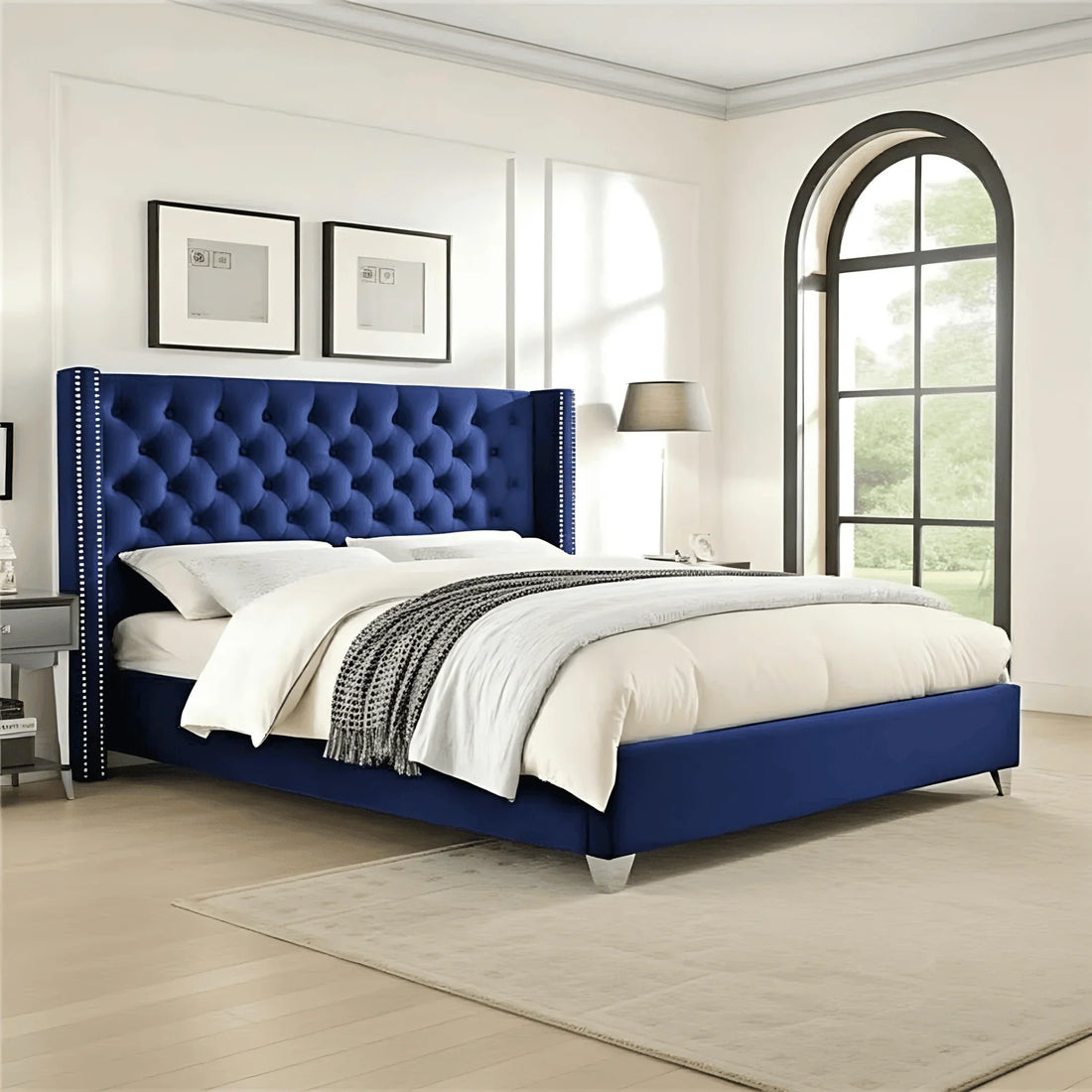 Bespoke Modern Wingback Bed Frames by UKBedsDirect