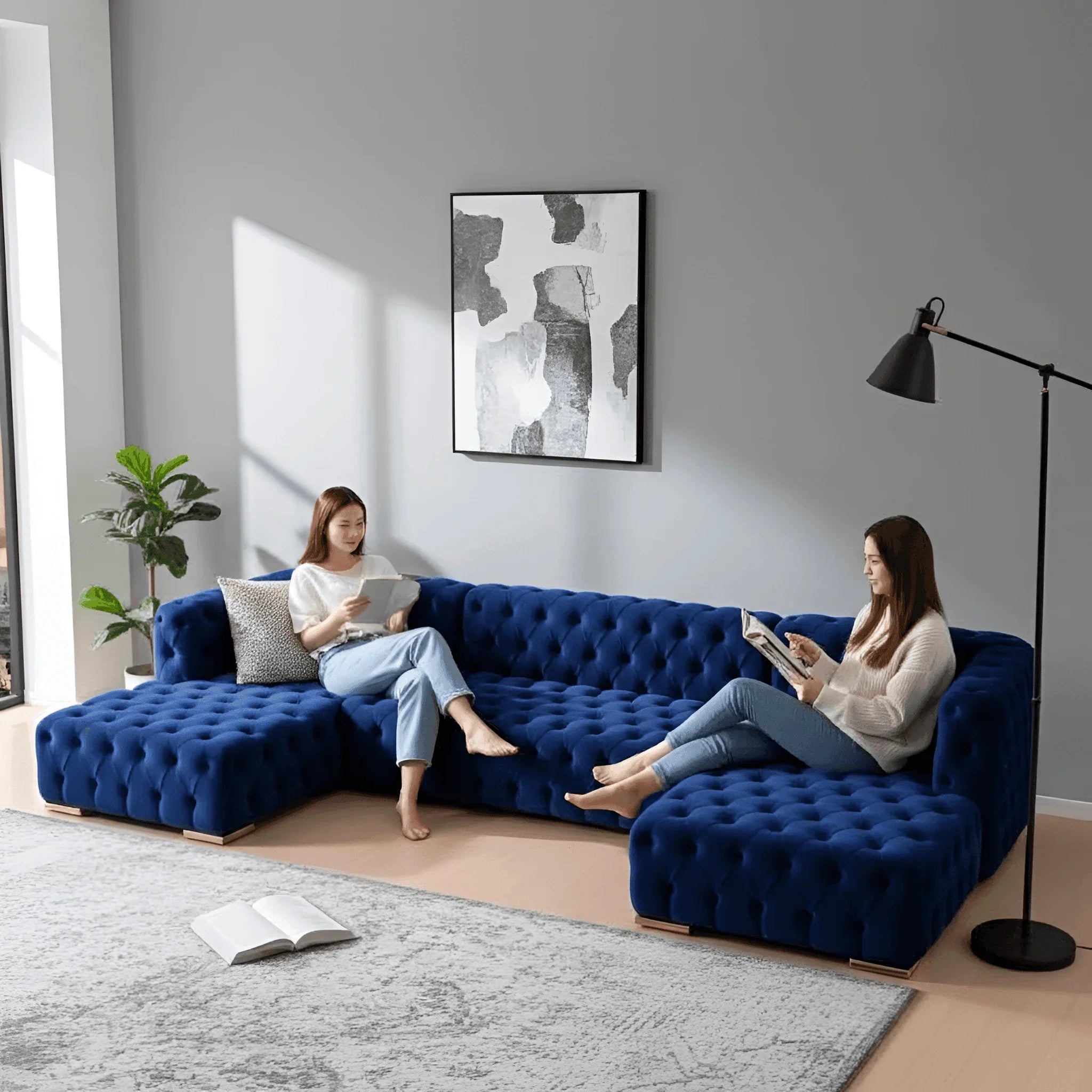 Finsbury One: Elegant Deep Square UK Stool