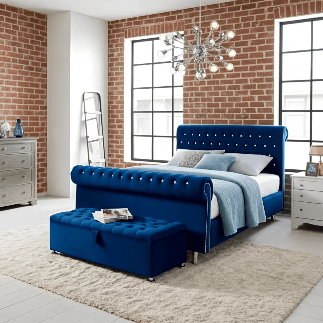 2025 Lines Bumper Bed – Safe & Stylish Comfort | Luxury Fabric Bed UK