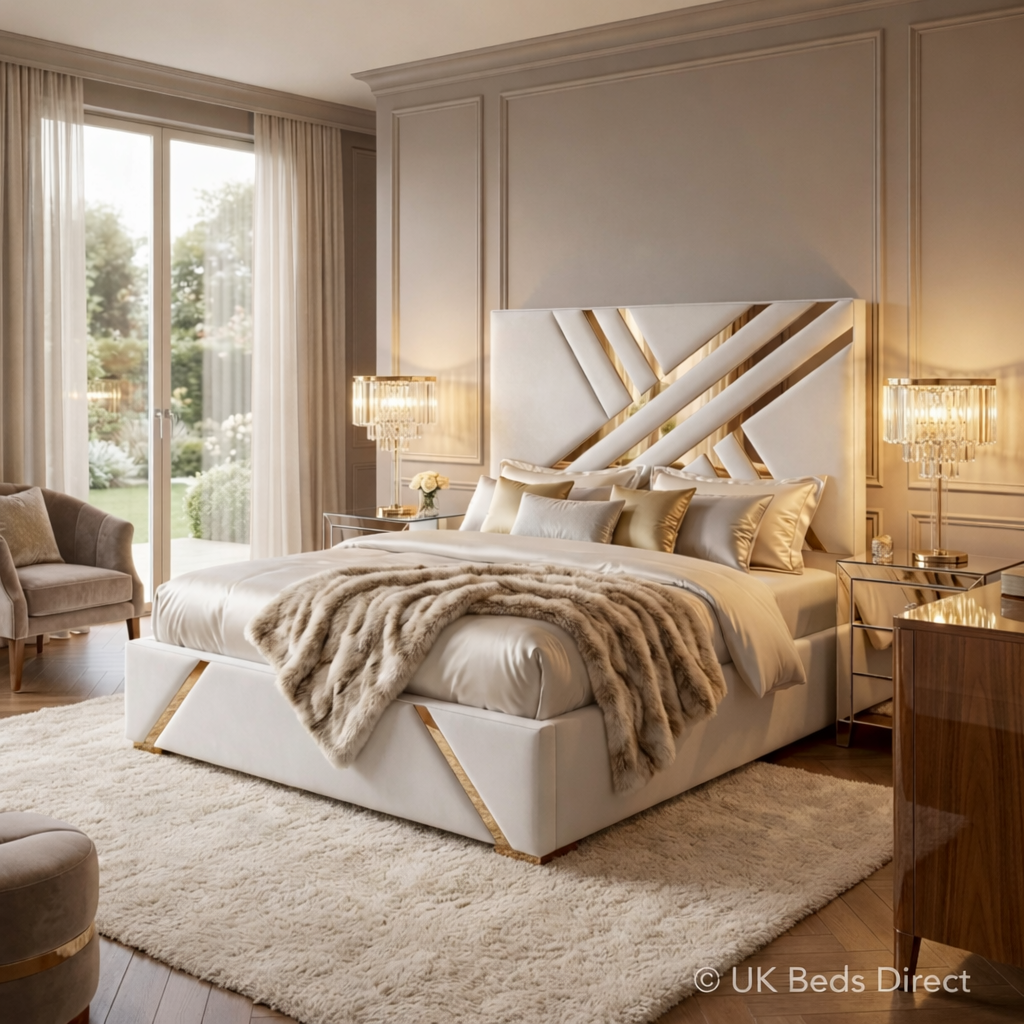 Nero Tufted Upholstered TV Bed with Lift-Up Mechanism