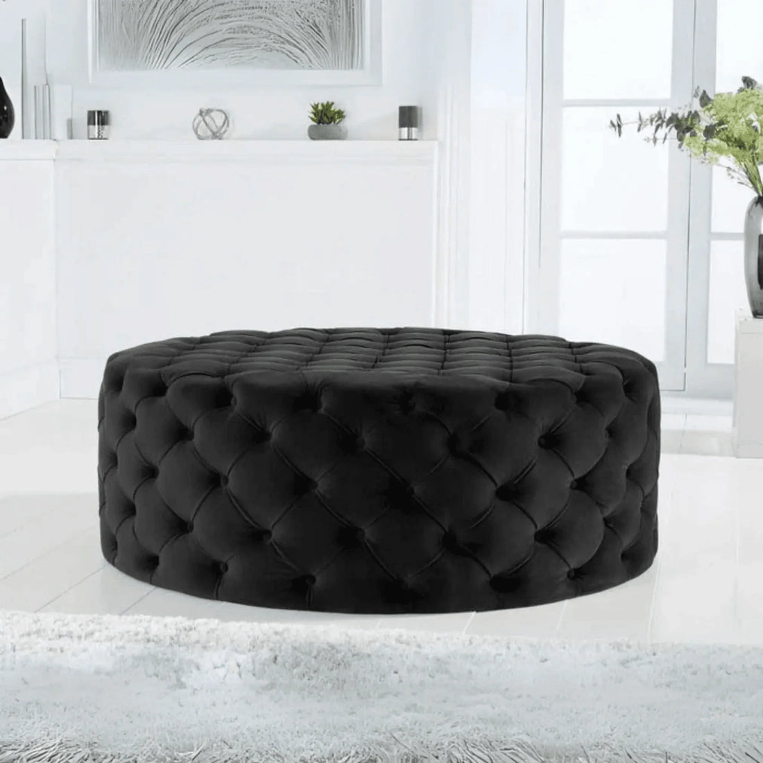 Brixton One Round Footstool UK