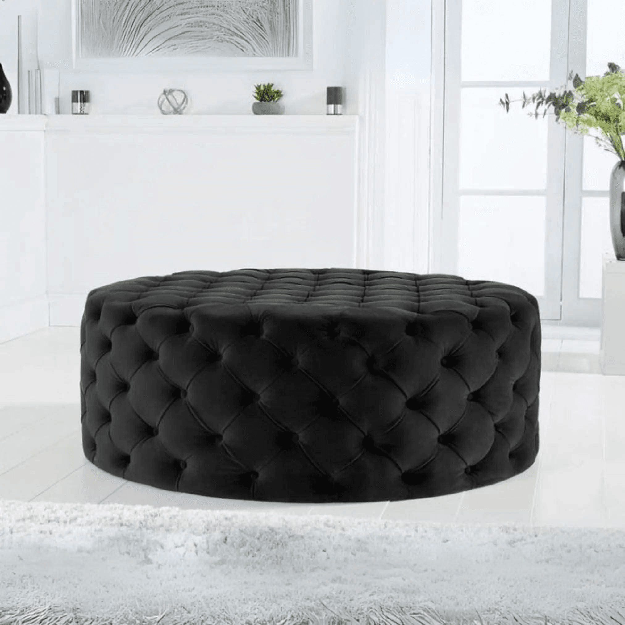 Brixton One Round Footstool UK