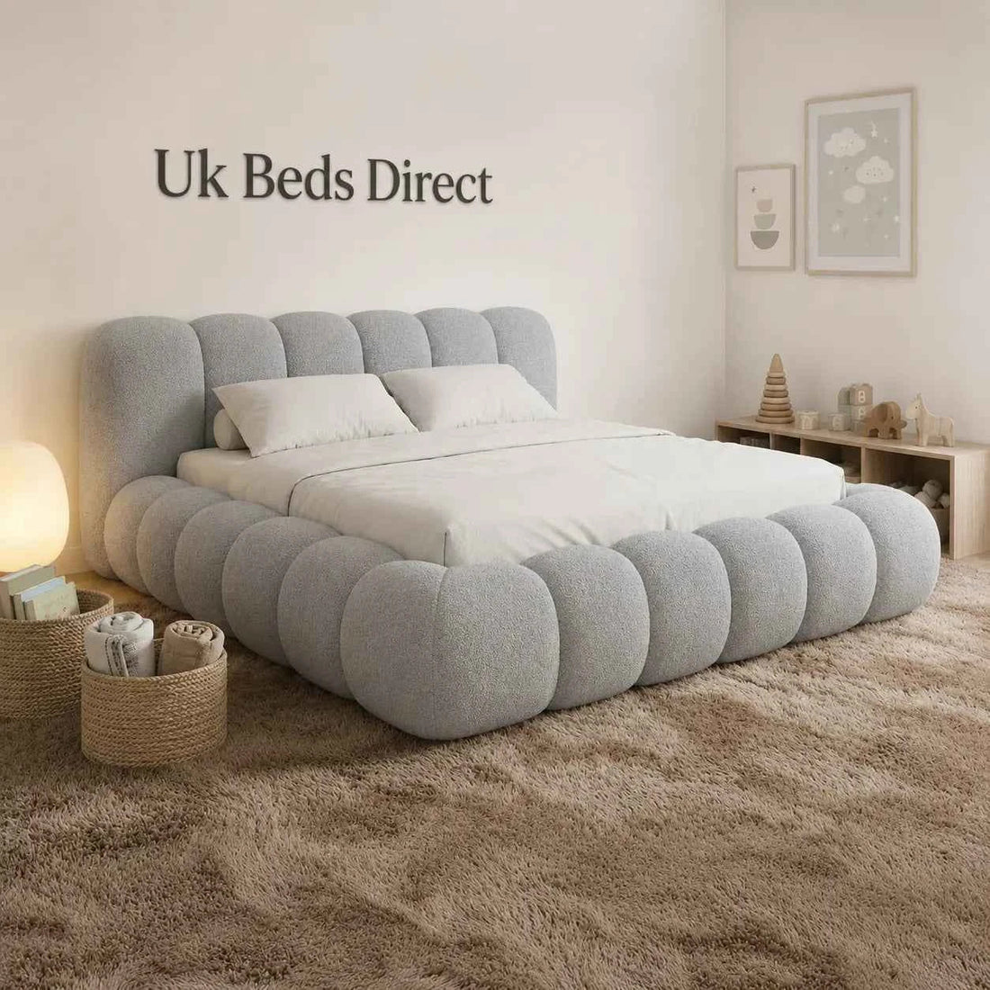 Amara Luxury Fabric Bed Frame | UK Beds Direct
