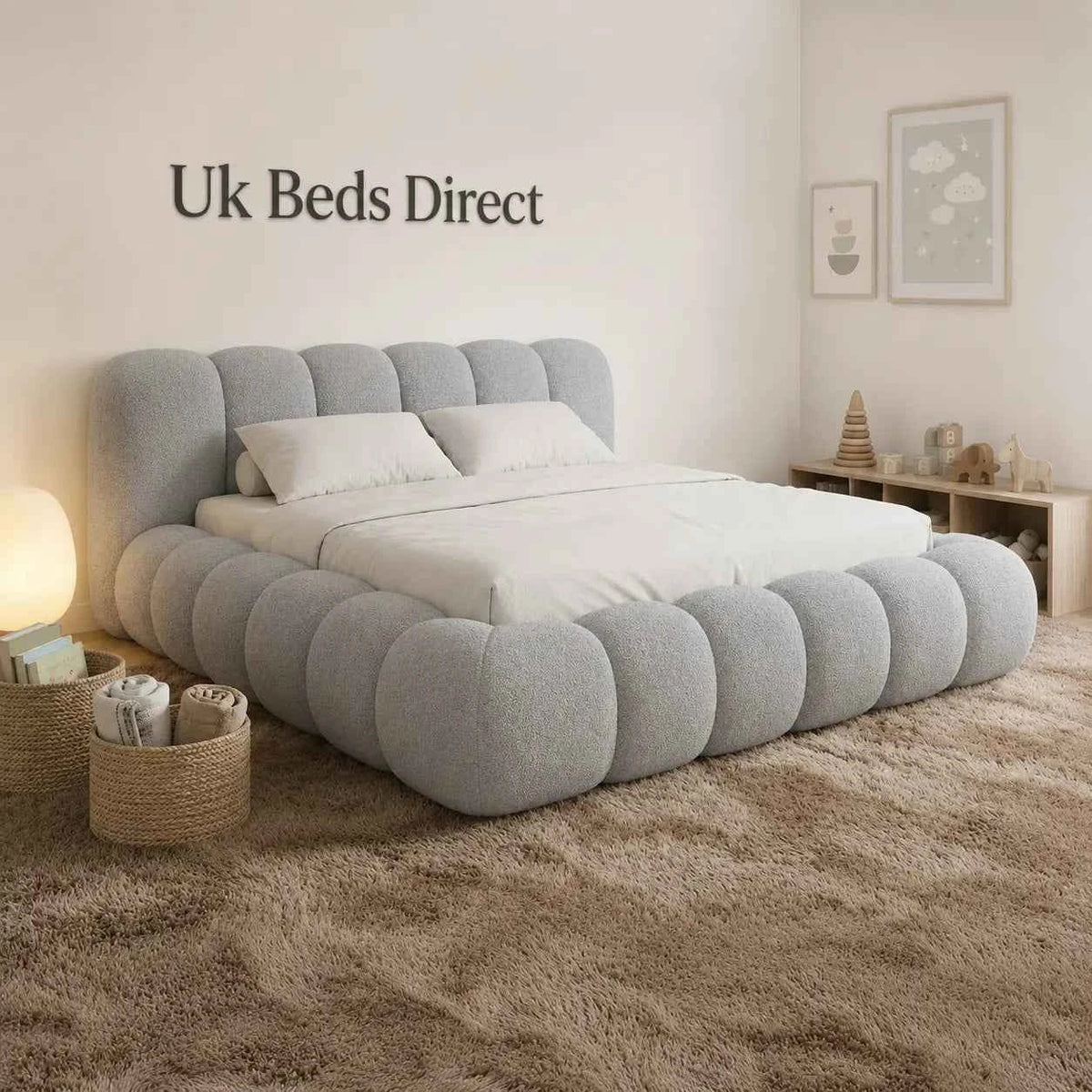 Amara Luxury Fabric Bed Frame | UK Beds Direct