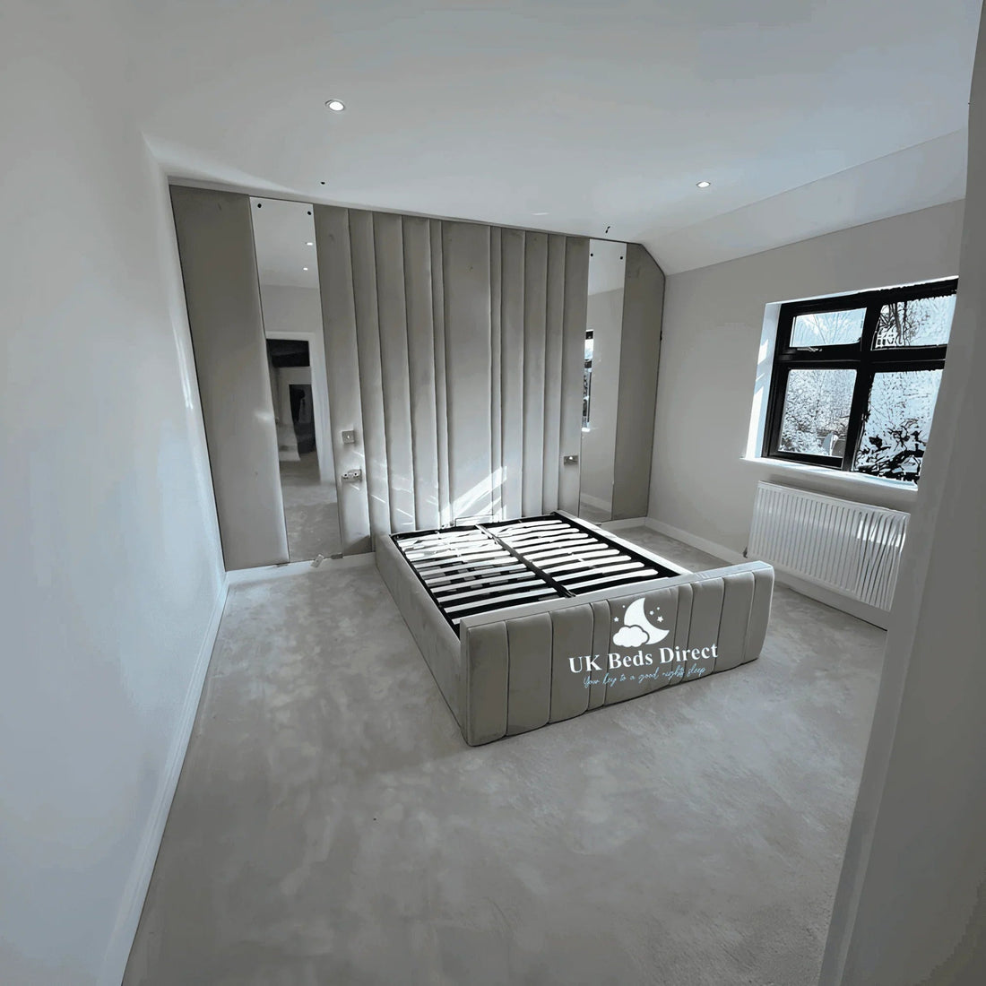 2025 Lines Bumper Bed – Safe & Stylish Comfort | Luxury Fabric Bed UK