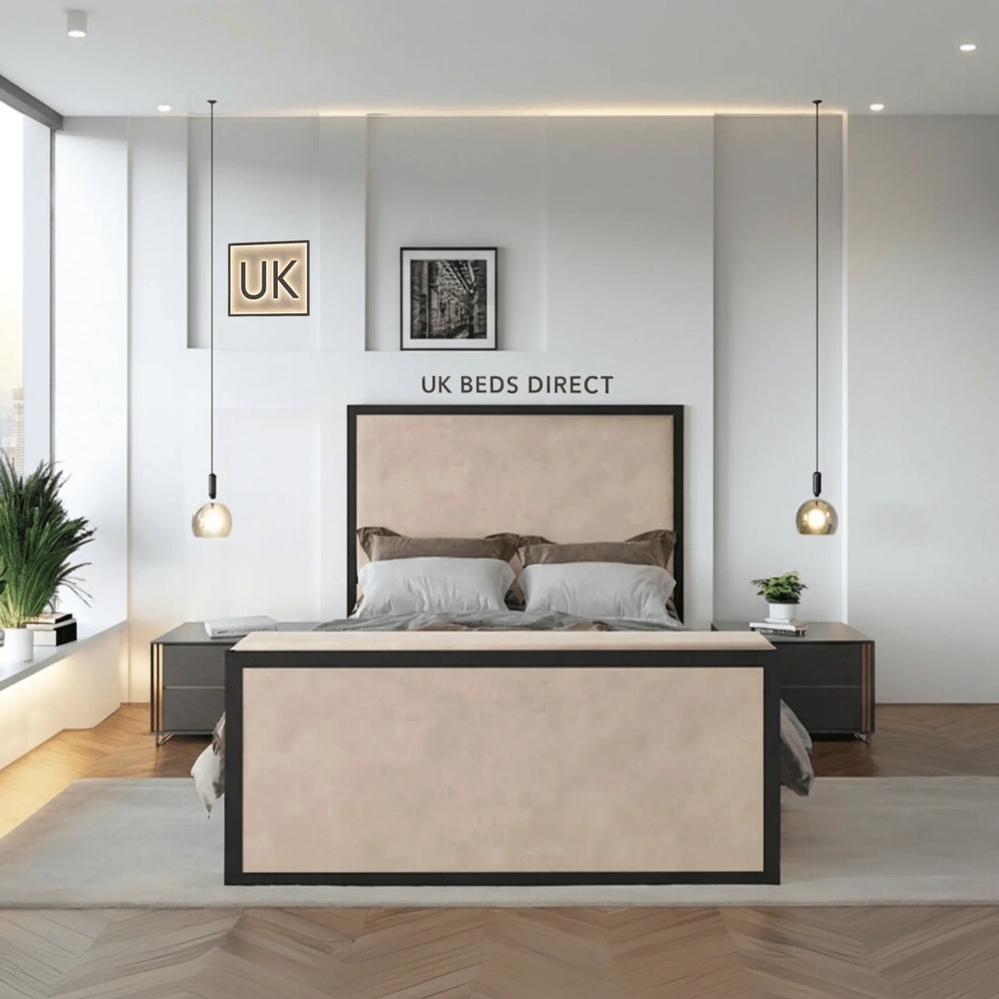 The Sienna Simple Upholstered Bed Frame– 2025 Luxury Beds Collection