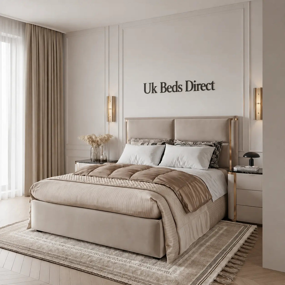 Valencia Luxe TV Bed Frame with Optional Storage & Remote-Controlled Lift | UK Beds Direct