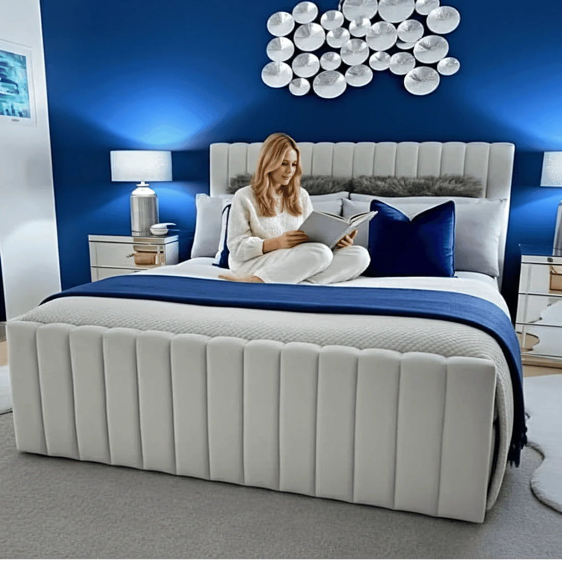 Luxe Panel Bed Frame – Luxury Bespoke Handmade Bed | UK Beds Direct