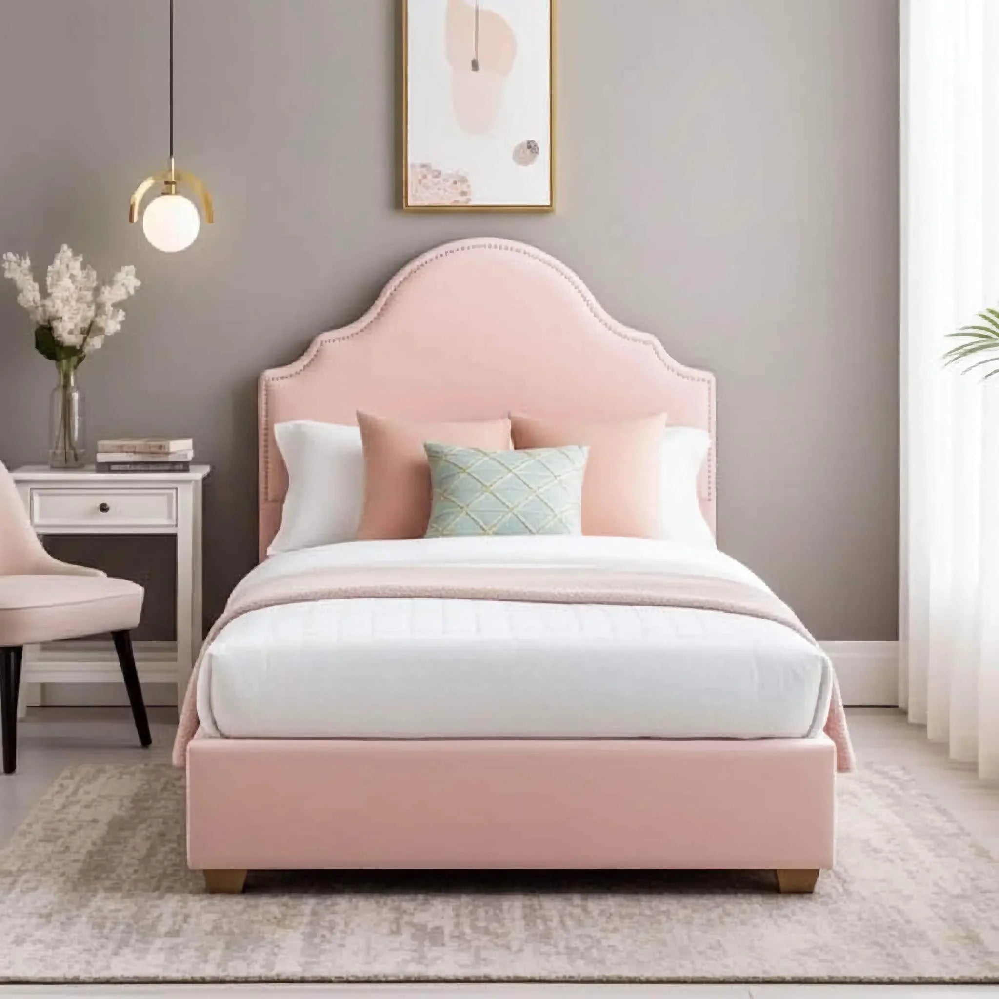 2025 Lines Bumper Bed – Safe & Stylish Comfort | Luxury Fabric Bed UK