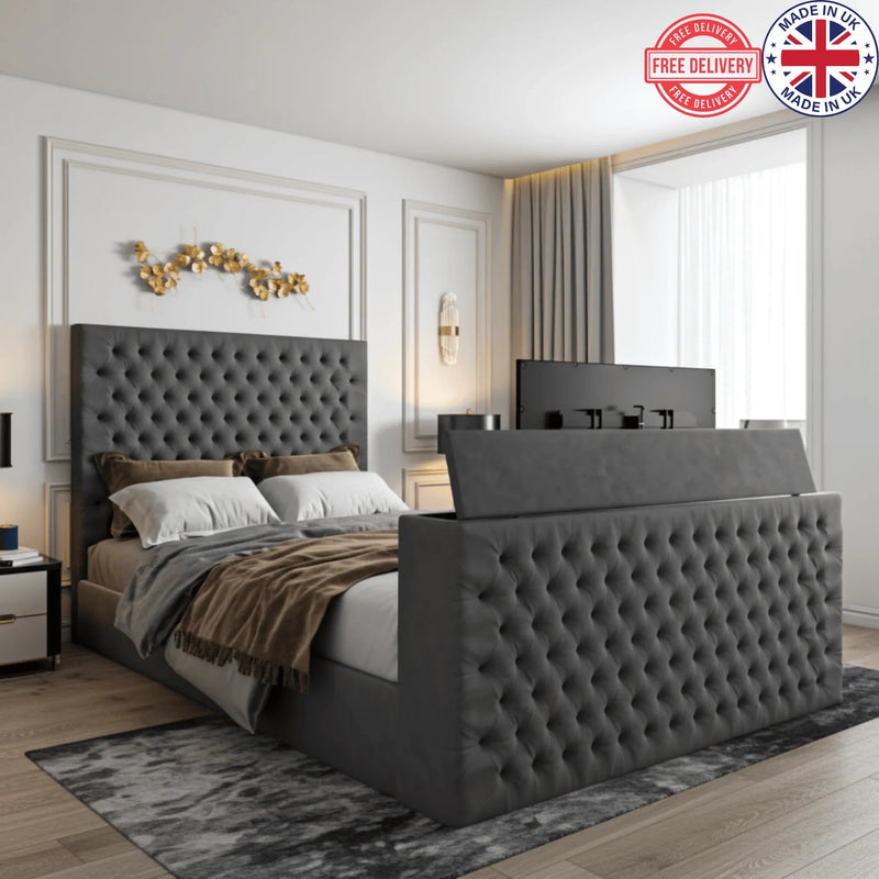 Austin Divan Bed – Tailored Finish with Matching Headboard
