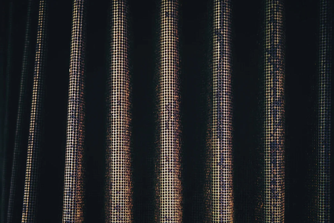 black and grey textile