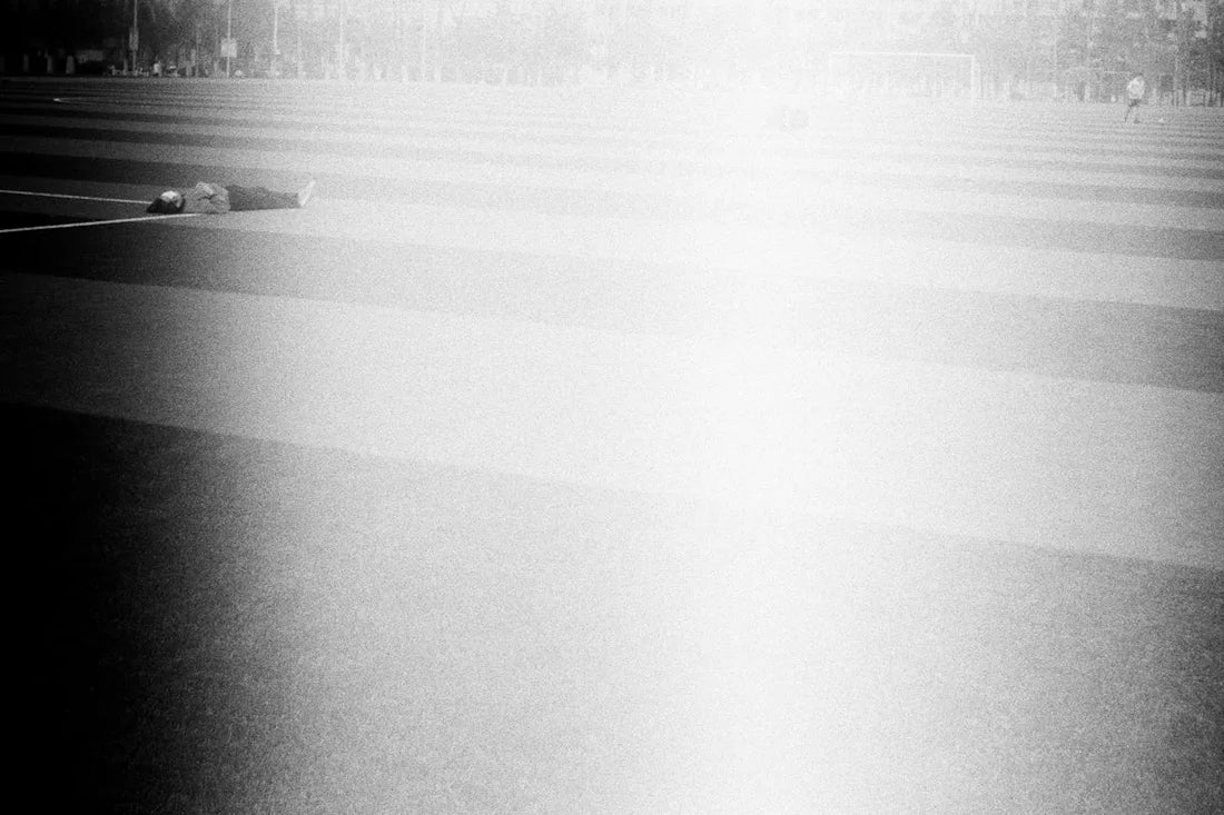 a person lying on the ground