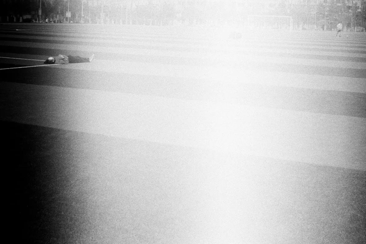 a person lying on the ground