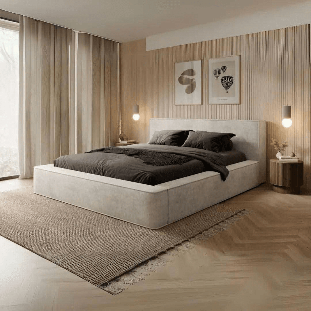 Aurora Luxe Upholstered Bed Frame