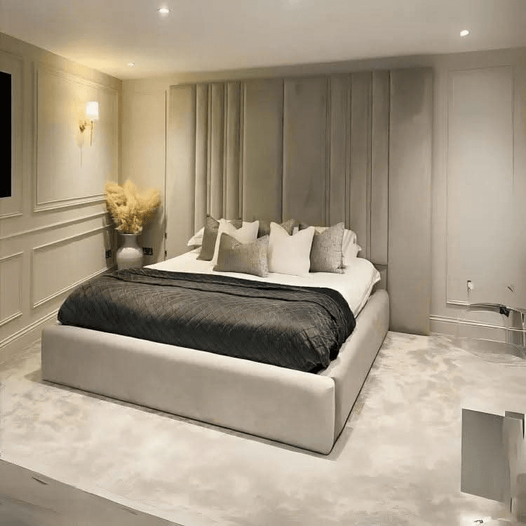Mirage Royal – Mirrored Upholstered Soft Velvet Bed Frame | Luxury UK Design