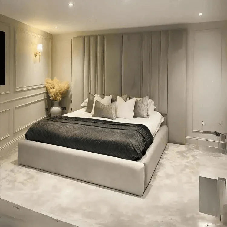 Amora Wall Panel 70 High Headboard – Luxury Upholstered Bed Frame UK