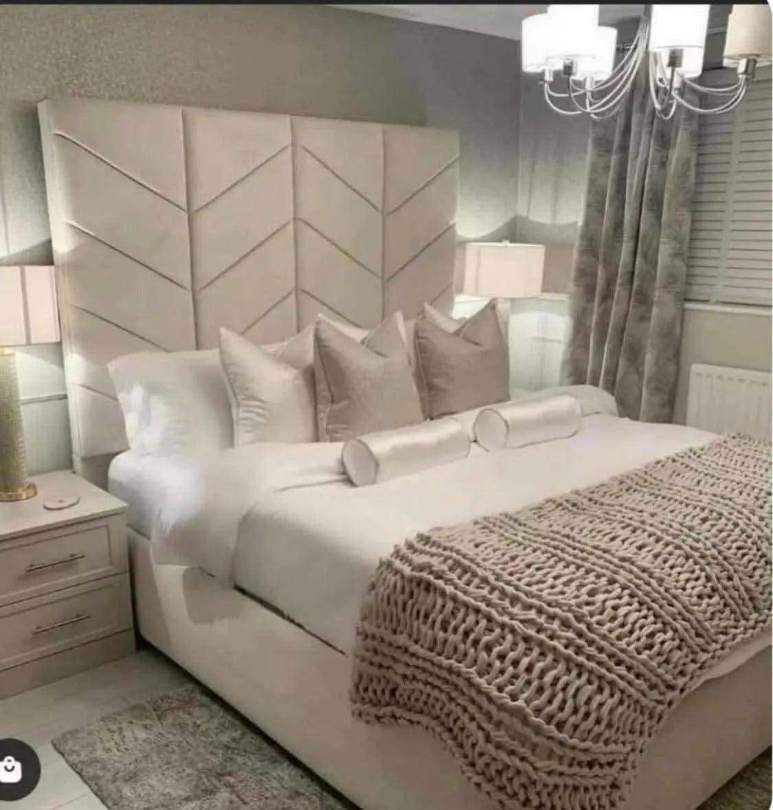 Amora Wall Panel 70 High Headboard – Luxury Upholstered Bed Frame UK