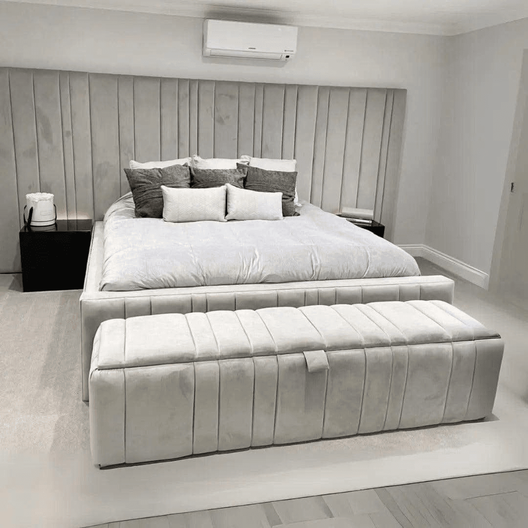 Quebec Wingback Bed Frame From UK Bespoke