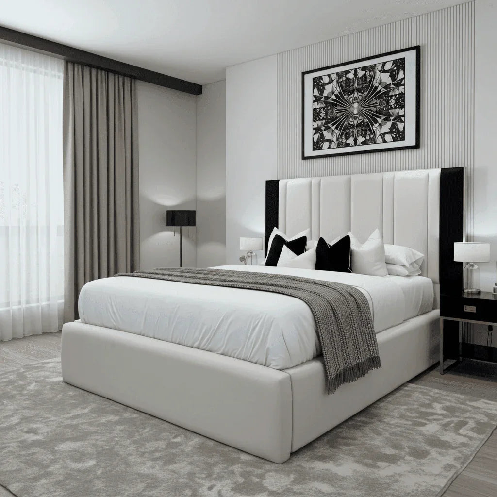 Verona Elegance Bed Frame – Luxury Upholstered Bed for Modern Bedrooms - UK Beds Direct ltd