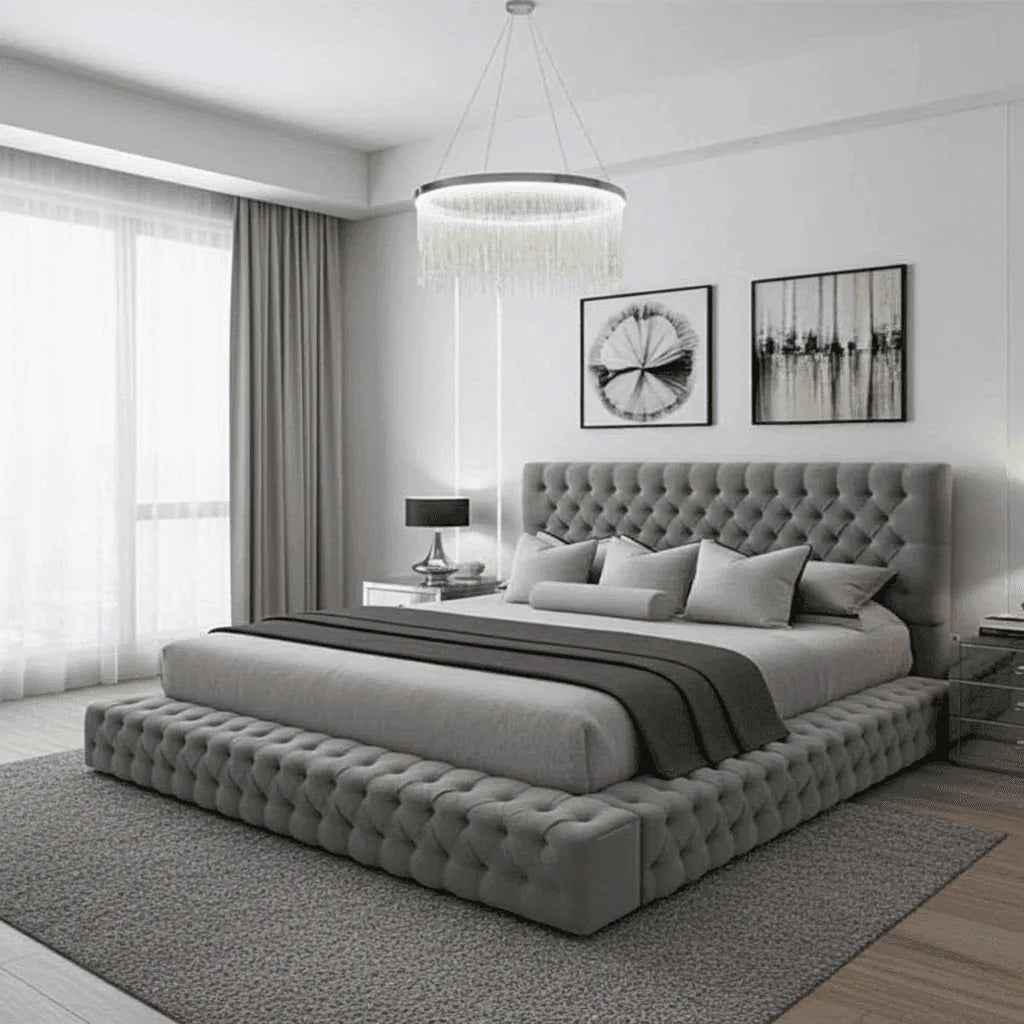 Upfront Ambassador Bed Frame – Luxury Upholstered Bed with Storage Options