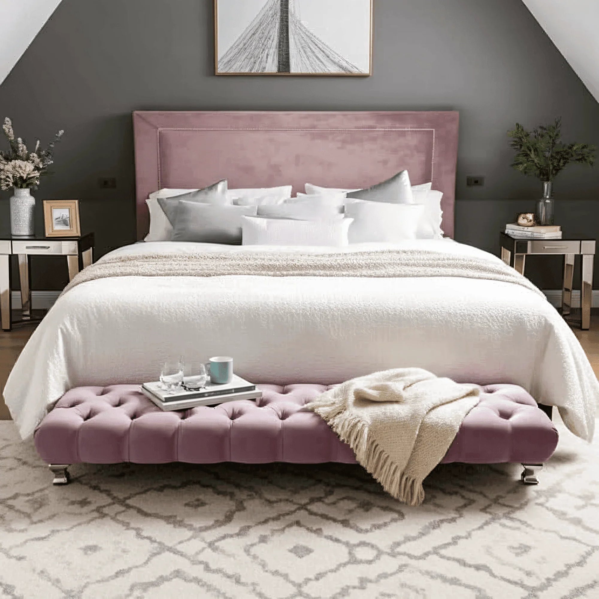 Zanetti Milano Bed Frame – Luxury Chesterfield Style - UK Beds Direct ltd