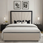 Sunrise Bed Frame – Handmade UK Bed with Floor-Standing Headboard - UK Beds Direct ltd