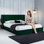 Francis Wingback Bed Frame – Chesterfield Upholstered Wingback Bed - UK Beds Direct ltd