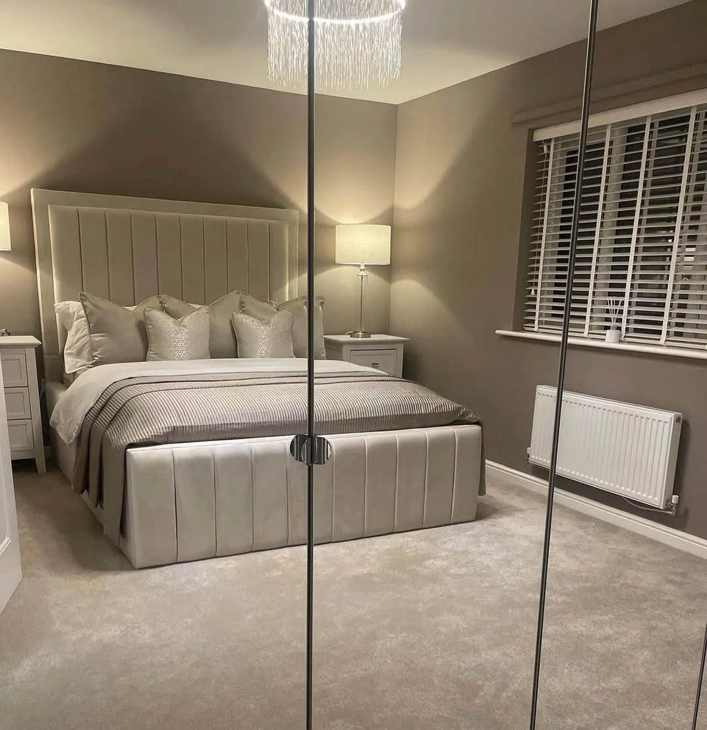 Sahara Aurora 2025 – Luxury Panel Bed Frame - UK Beds Direct ltd