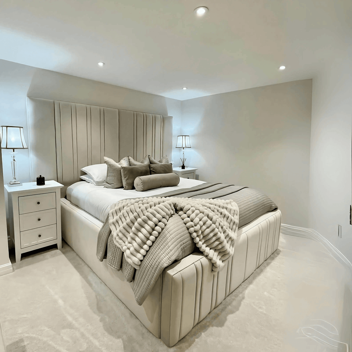 Selena Bed High Base - UK Beds Direct ltd