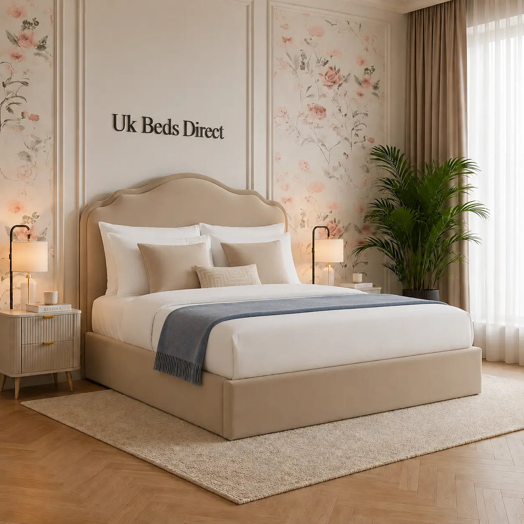 Avellina Luxury Fabric Bed Frame | UK Beds Direct