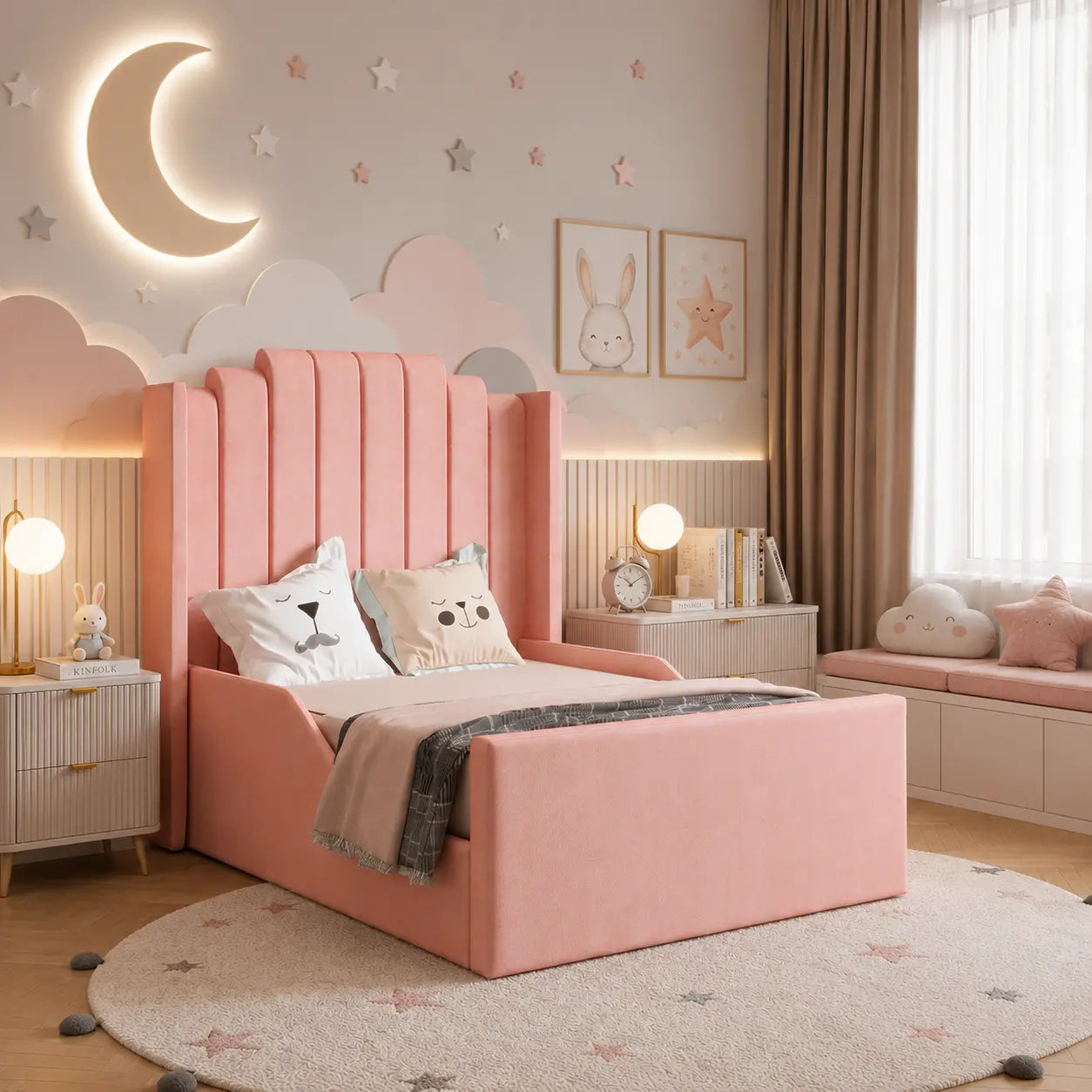 Cloudberry Kids Upholstered Bed | UK Beds Direct