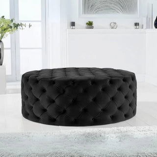 Brixton One Round Footstool UK - UK Beds Direct ltd