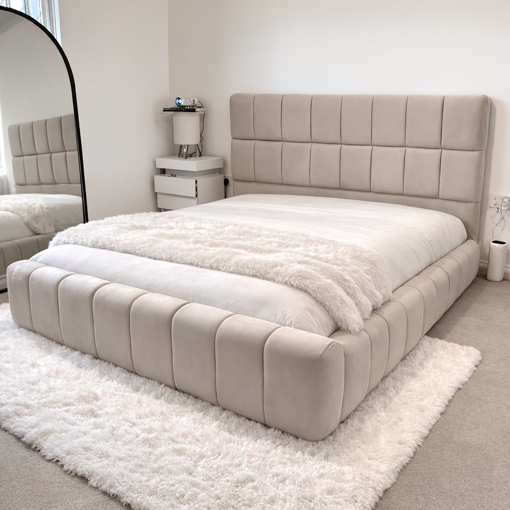 2025 Cube Ambassador Bed Frame – Bespoke Upholstered Bed