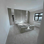 Vienna Wall Panel Bed – Bespoke Upholstered Bed Frame with Installation
