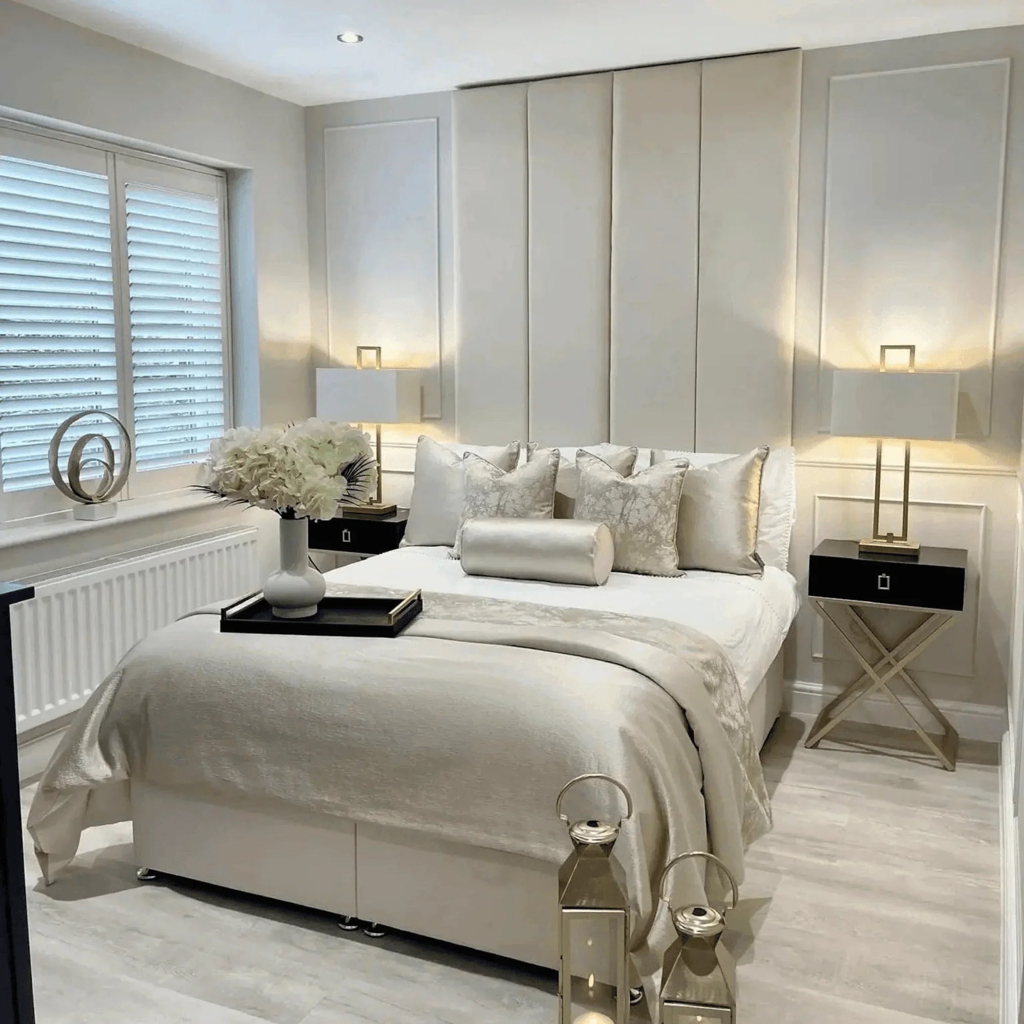 Eagle Bed Frame UK – Classy Wall Panel Upholstered Bed | UK Beds Direct - UK Beds Direct ltd