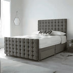 Monaco Divan Bed-Tailored Finish with Matching Headboard - UK Beds Direct ltd