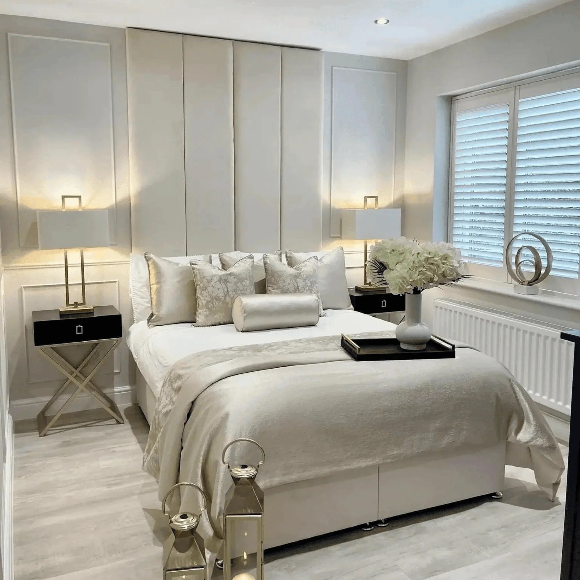 Eagle Bed Frame UK – Classy Wall Panel Upholstered Bed | UK Beds Direct - UK Beds Direct ltd