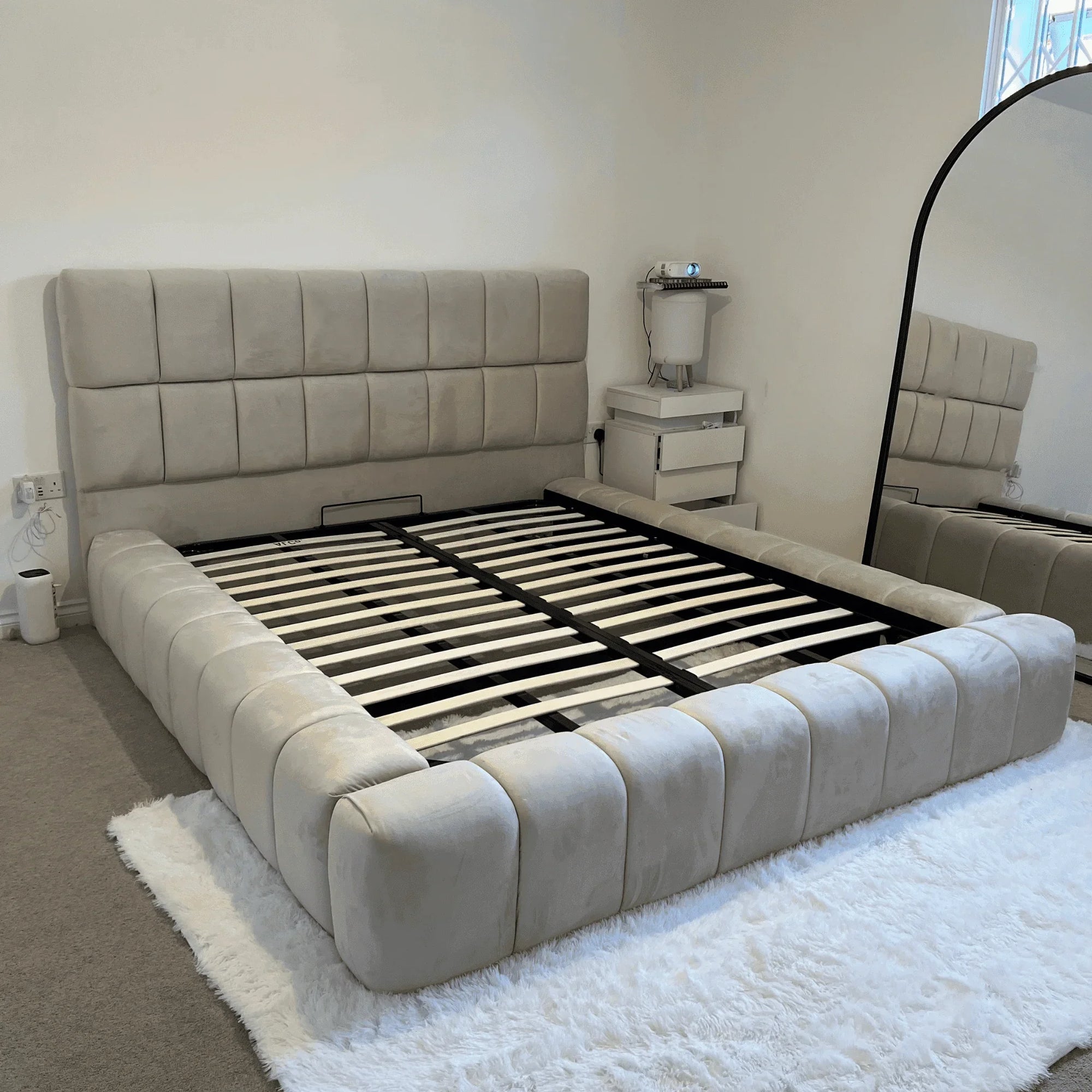 2025 Cube Ambassador Bed Frame – Bespoke Upholstered Bed - UK Beds Direct ltd