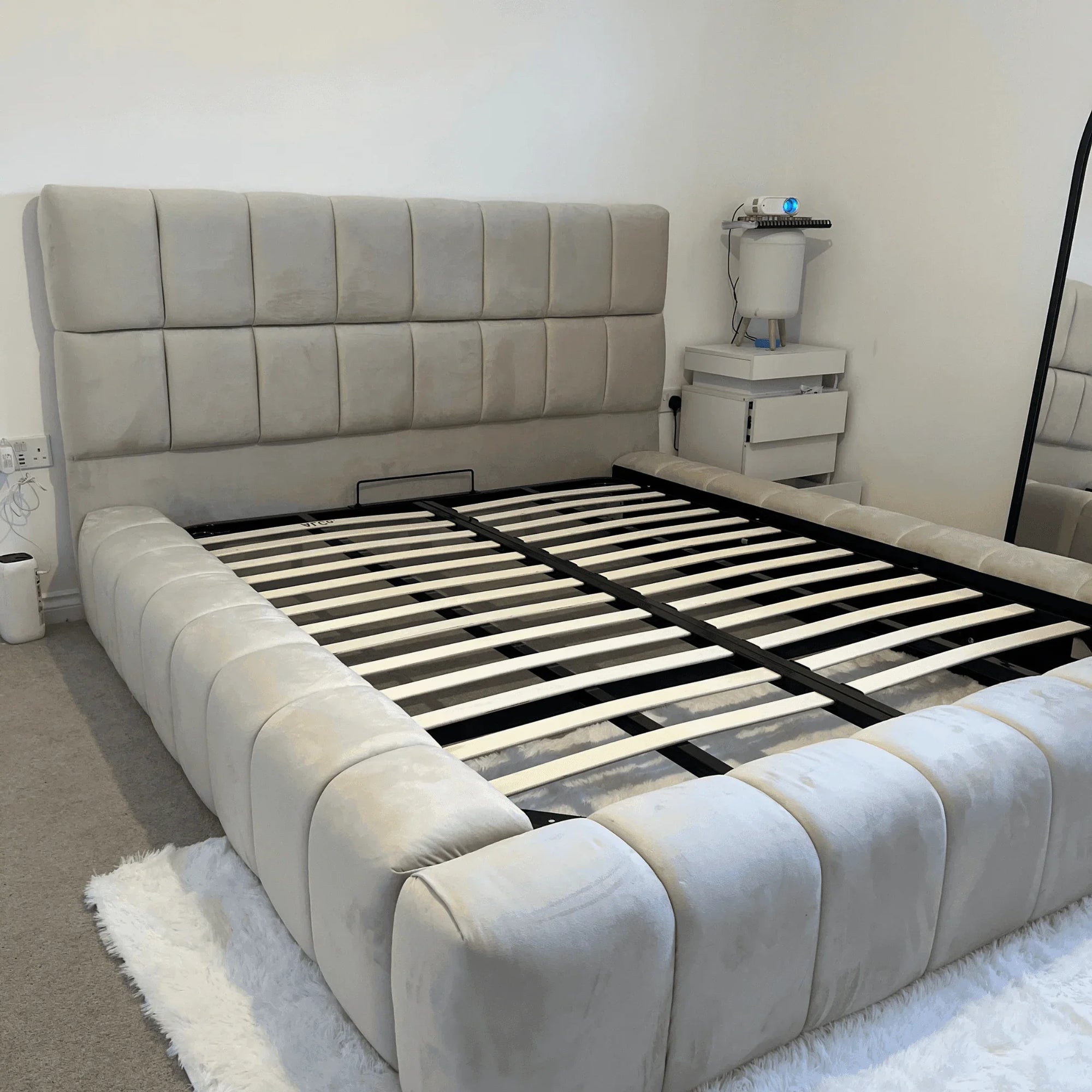 2025 Cube Ambassador Bed Frame – Bespoke Upholstered Bed - UK Beds Direct ltd