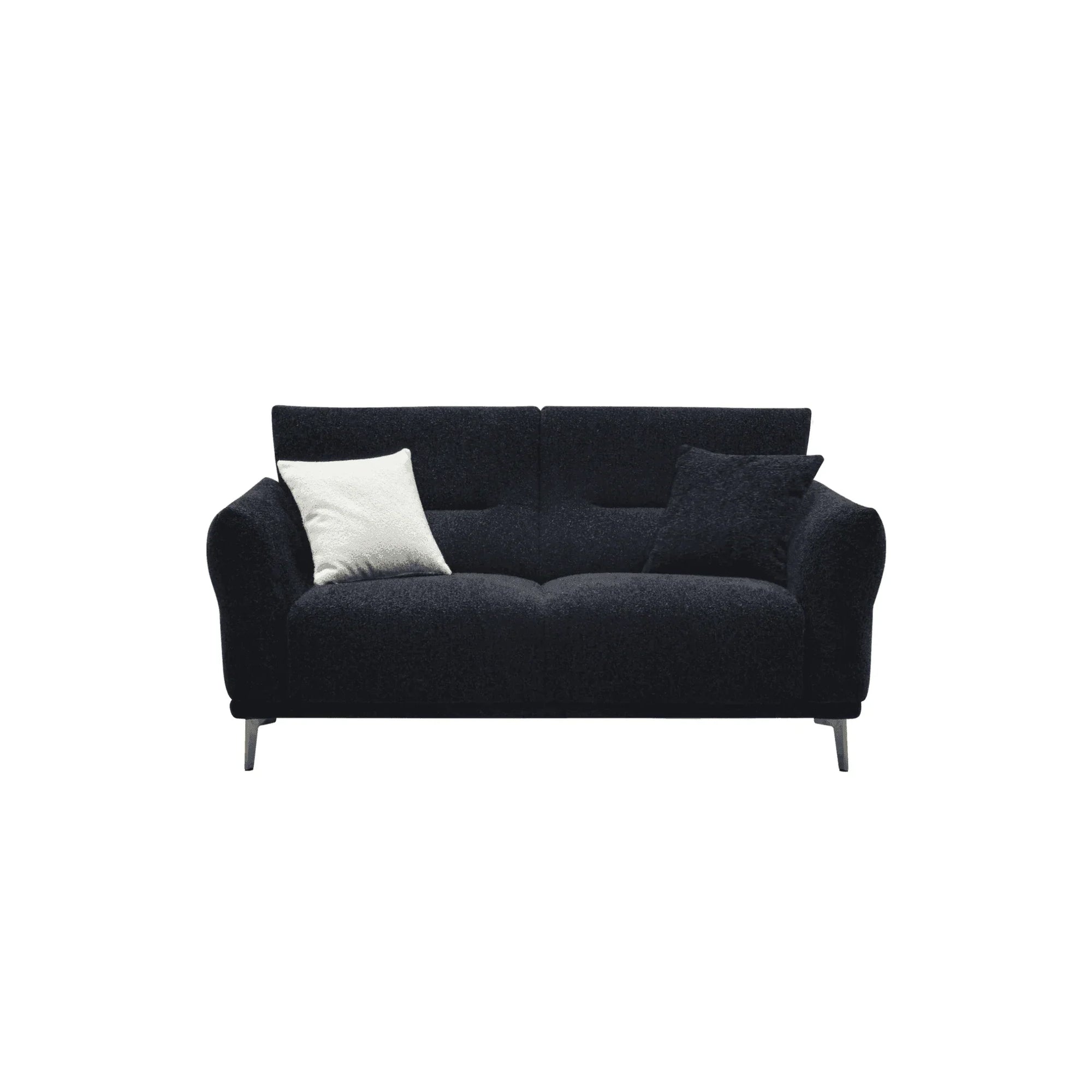 Aluxo Albany Sofa Range in Black Lux Boucle Fabric - UK Beds Direct ltd