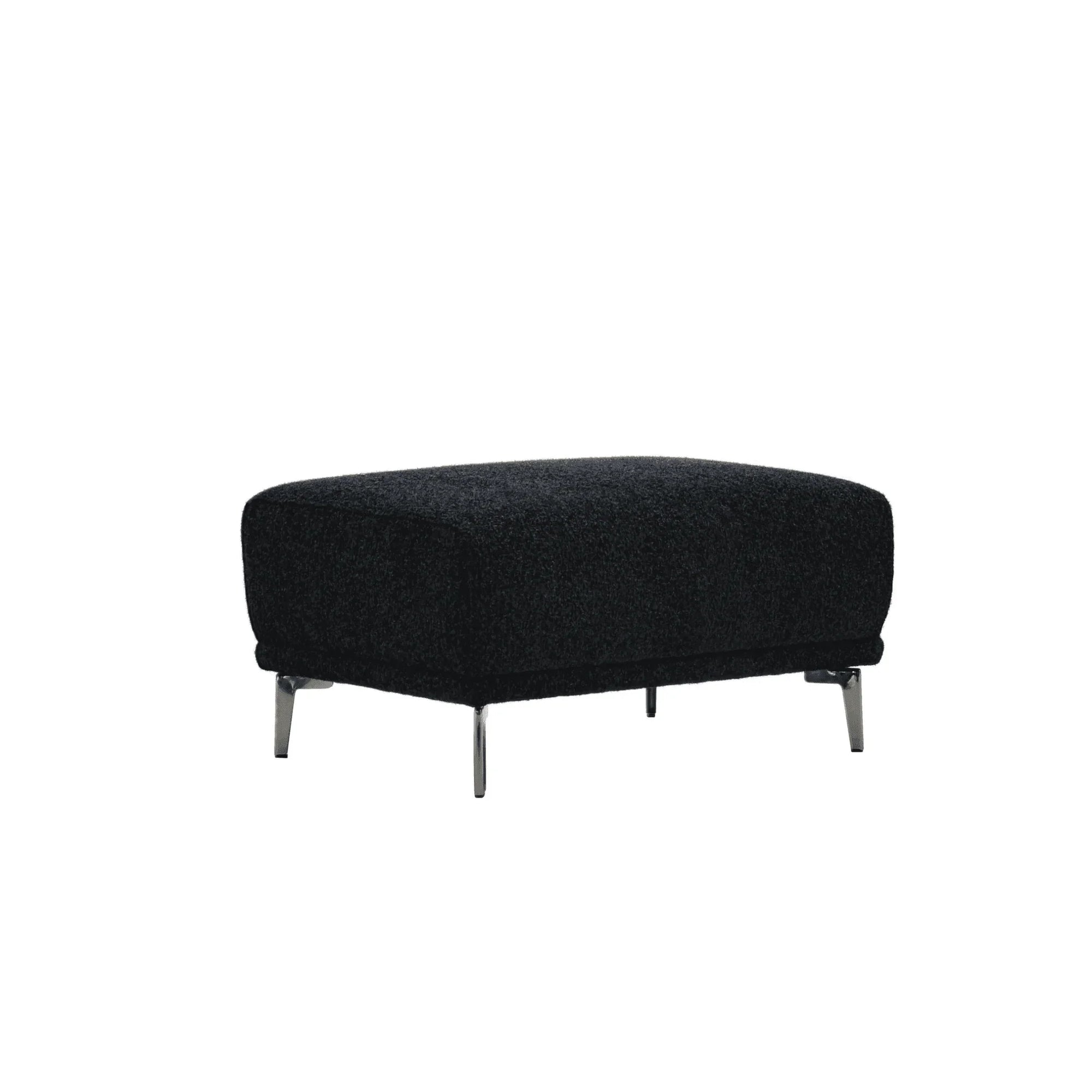 Aluxo Albany Sofa Range in Black Lux Boucle Fabric - UK Beds Direct ltd