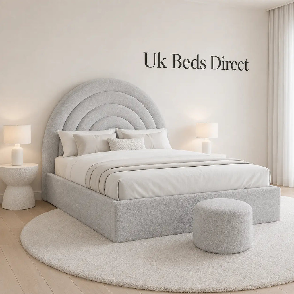 Regal Step Luxury Upholstered Bed Frame | UK Beds Direct
