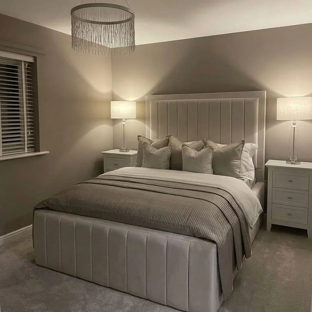 Sahara Aurora Bed – Luxury Upholstered Panel Bed