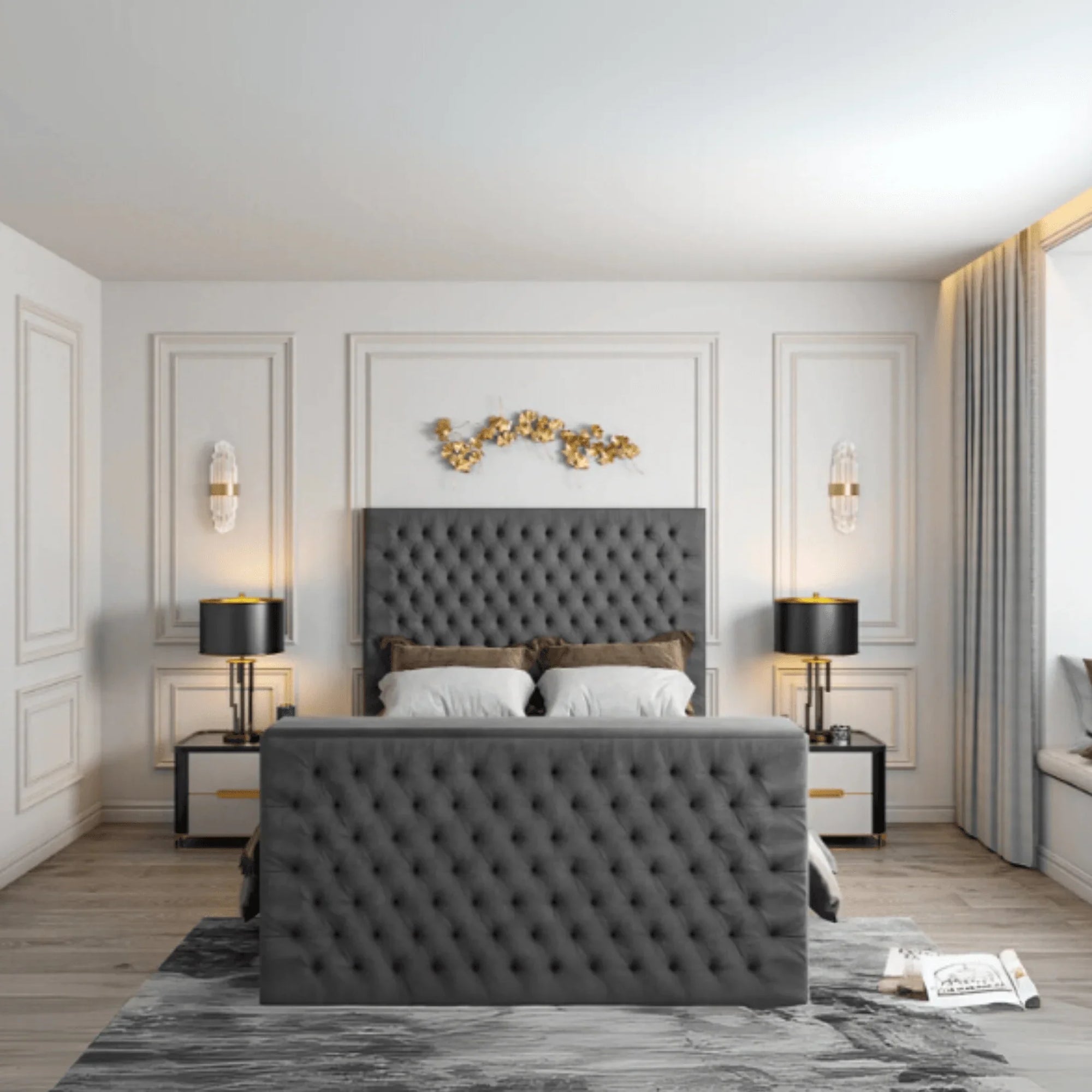 Wilton Chesterfield Tv Bed - UK Beds Direct ltd