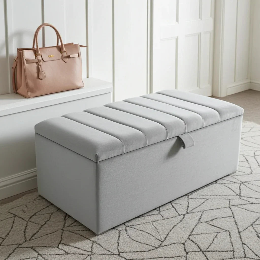 Luxury Upholstered Blanket Box – Stylish Storage with Everyday Function