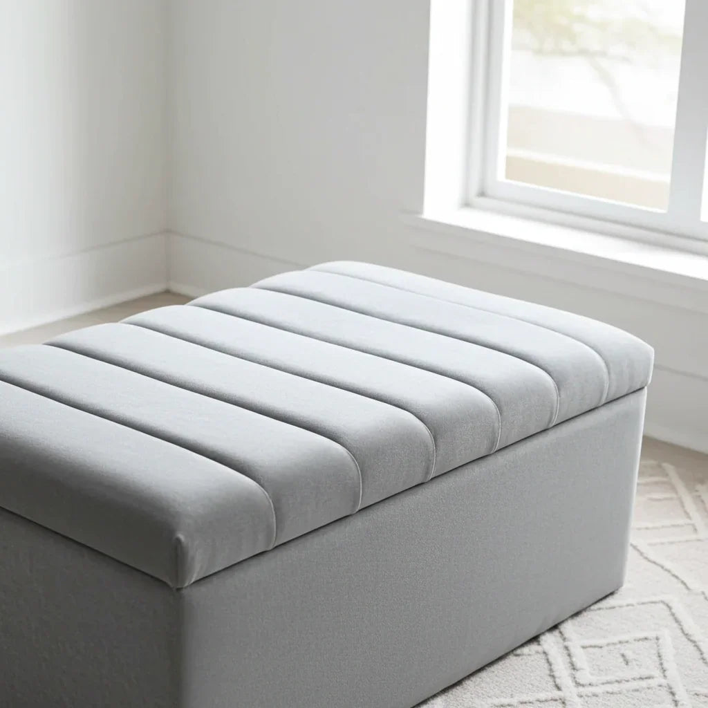 Luxury Upholstered Blanket Box – Stylish Storage with Everyday Function