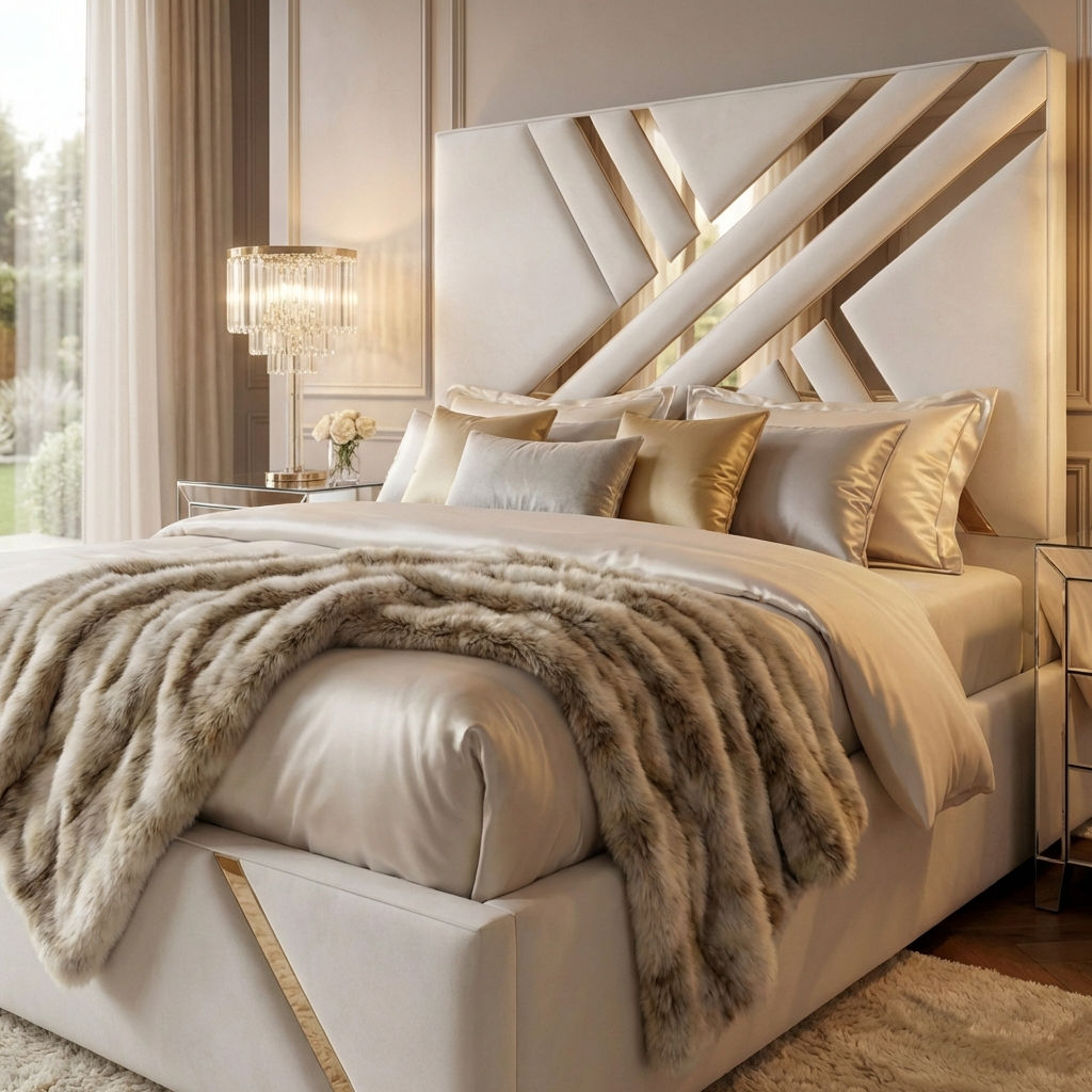 The Opulence Gold Statement Bed 2026