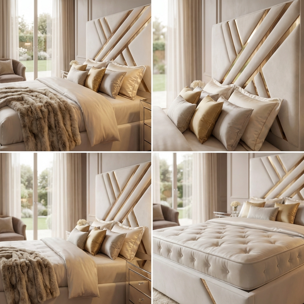 The Opulence Gold Statement Bed 2026