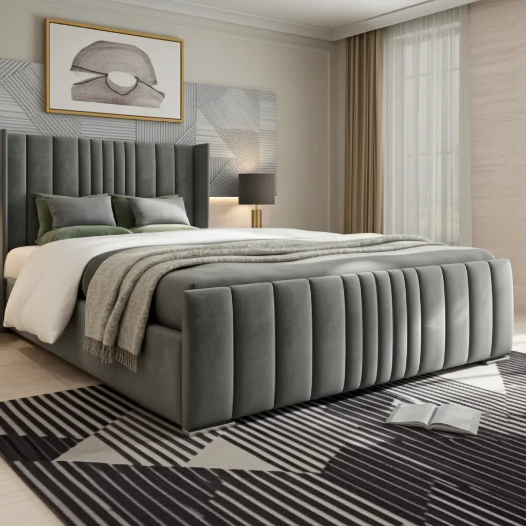 2025 Metropolitan Wingback Lines Bed Frame